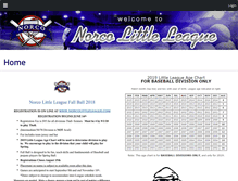 Tablet Screenshot of norcolittleleague.com
